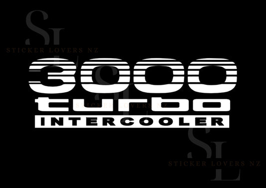 3000 Turbo Intercooler Decal x2